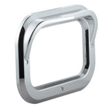 4" x 6" Chrome Plated Rectangle Bezel with Visor