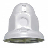 33mm x 2" Chrome Steel Nut Cover with Flange - Push On