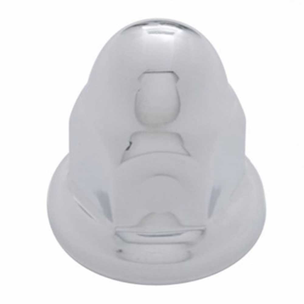 33mm x 2" Chrome Steel Nut Cover with Flange - Push On, 10-Pack