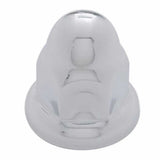 33mm x 2" Chrome Steel Nut Cover with Flange - Push On, 10-Pack