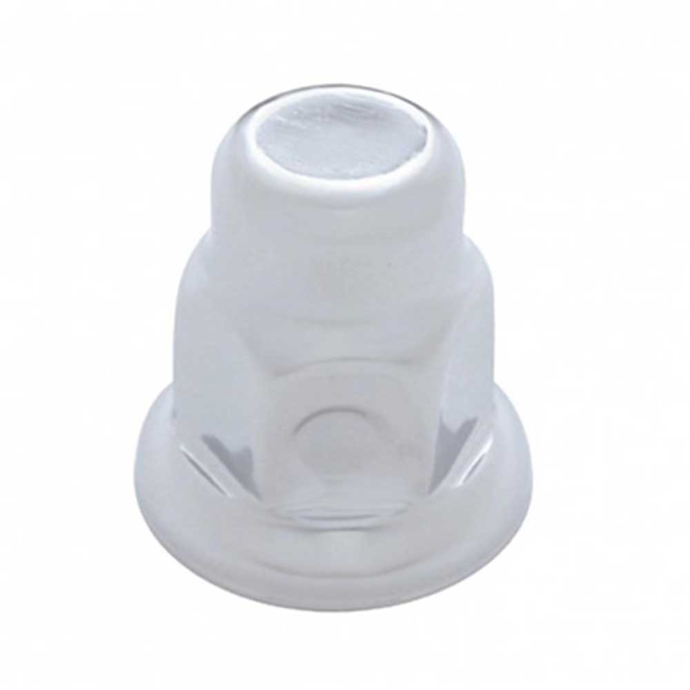 32mm x 2" Chrome Steel Nut Cover with Flange - Push On