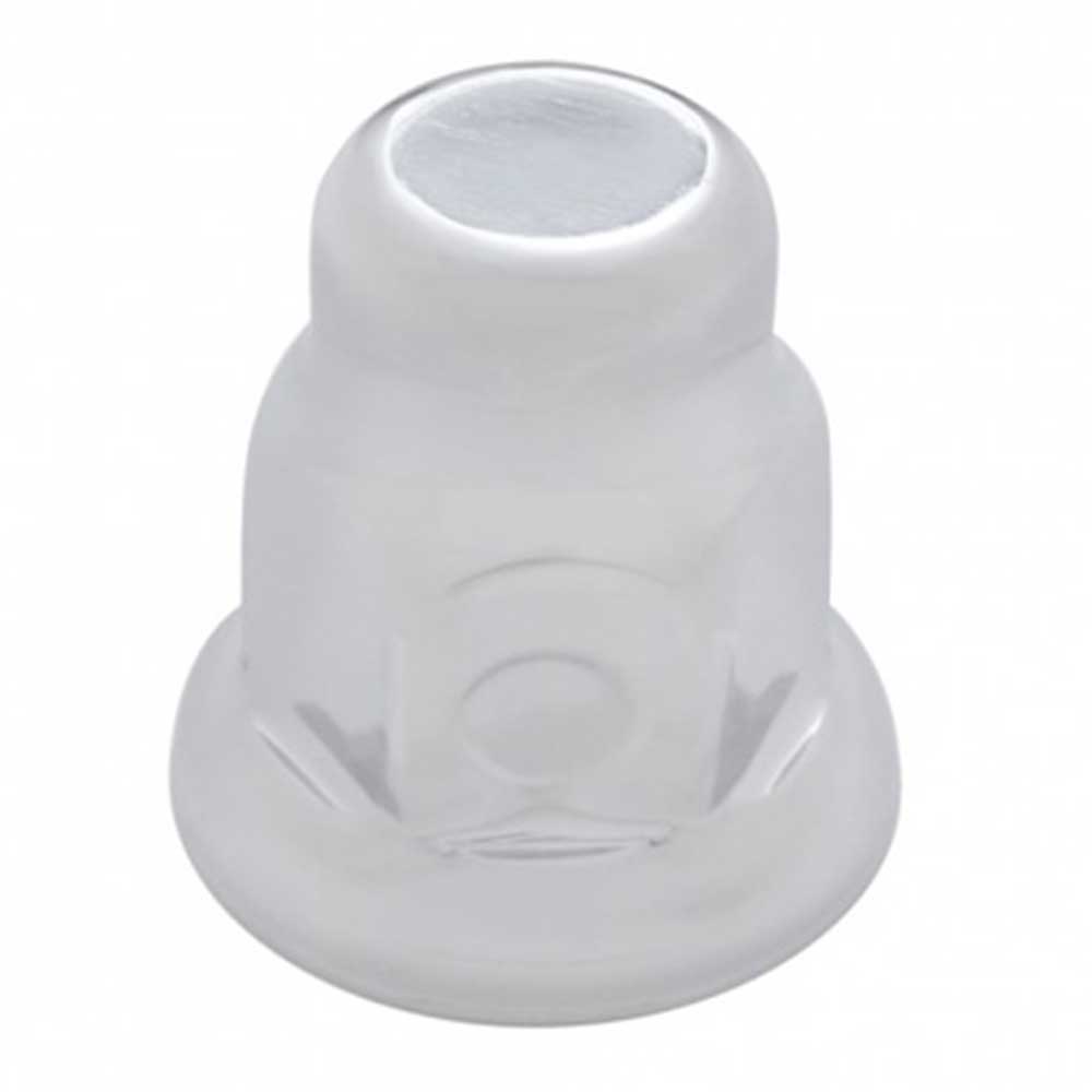 33mm x 2" Chrome Steel Nut Cover with Flange - Push On
