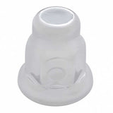 33mm x 2" Chrome Steel Nut Cover with Flange - Push On