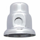 33mm x 2" Chrome Steel Nut Cover with Flange - Push On
