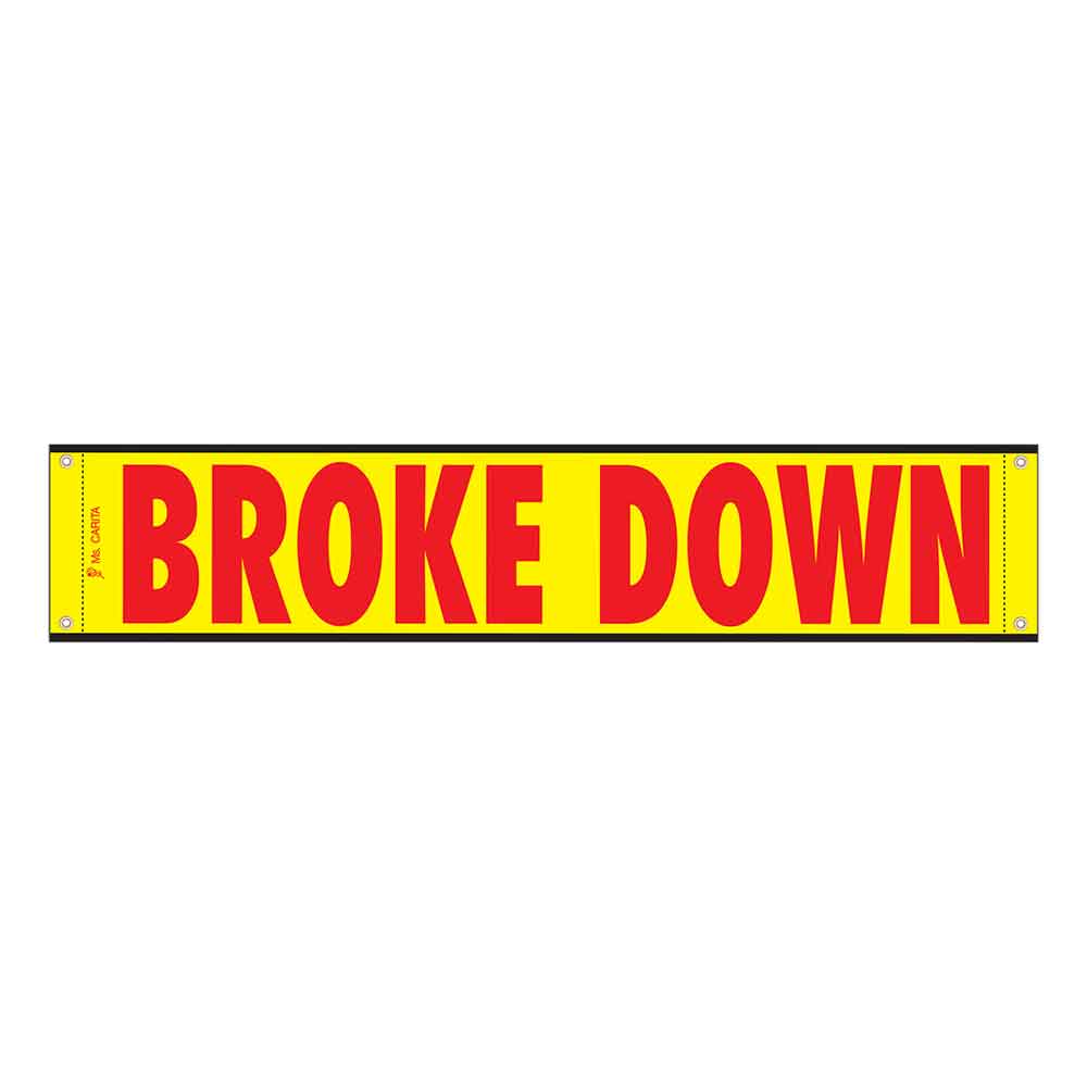 12" x 60" High Intensity Reflective Broke Down Banner