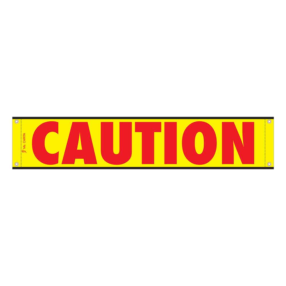 12" x 60" High Intensity Reflective Caution Banner