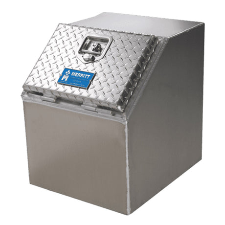 30"L X 22"H x 21"D diamond plated door saddle box