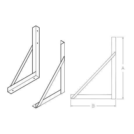 18" Tool box mounting kit