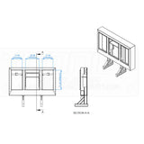 76" Cab Rack with Stainless Steel Doors