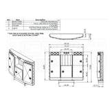 80" Angled Face Stainless Steel Door Enclosed Headache Rack with Window