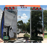 80" Angled Face Stainless Steel Door Enclosed Headache Rack