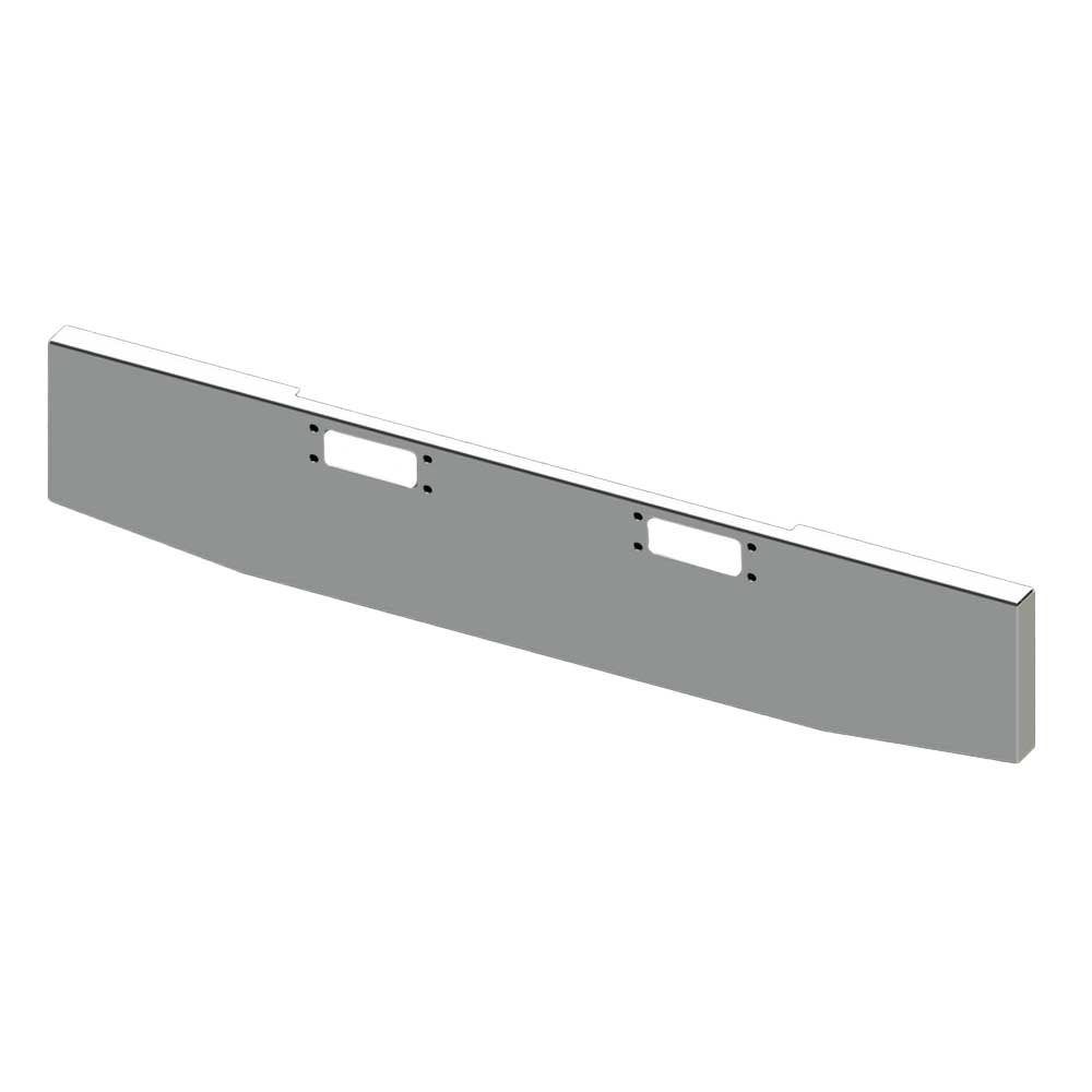 22" Tapered Boxed End with Tow Holes Chrome Plated Bumper for Peterbilt 359
