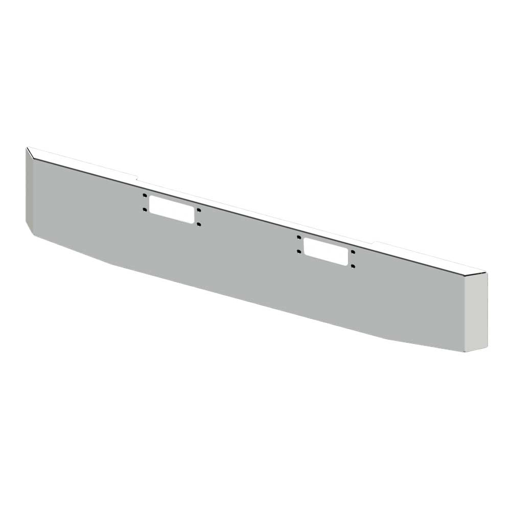 20" Tapered Mitered End with Tow Holes Chrome Plated Bumper for Peterbilt 359