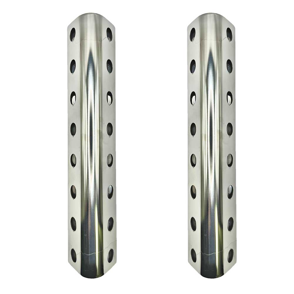 14" Rounded Filter Light Panel with Eight 3/4" Light Holes - Pair
