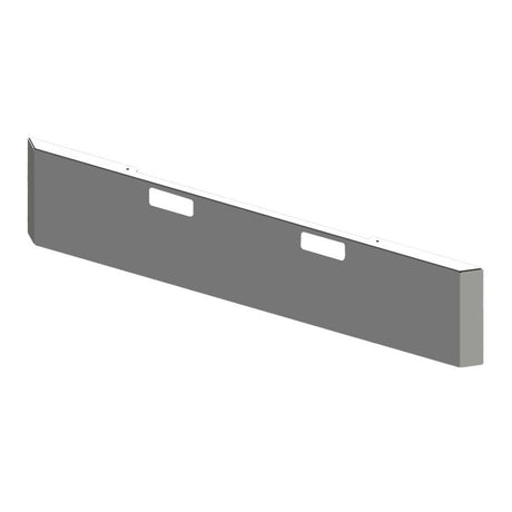 18" Mitered end with tow holes chrome plated blind mount bumper for Peterbilt 359 for semi trucks