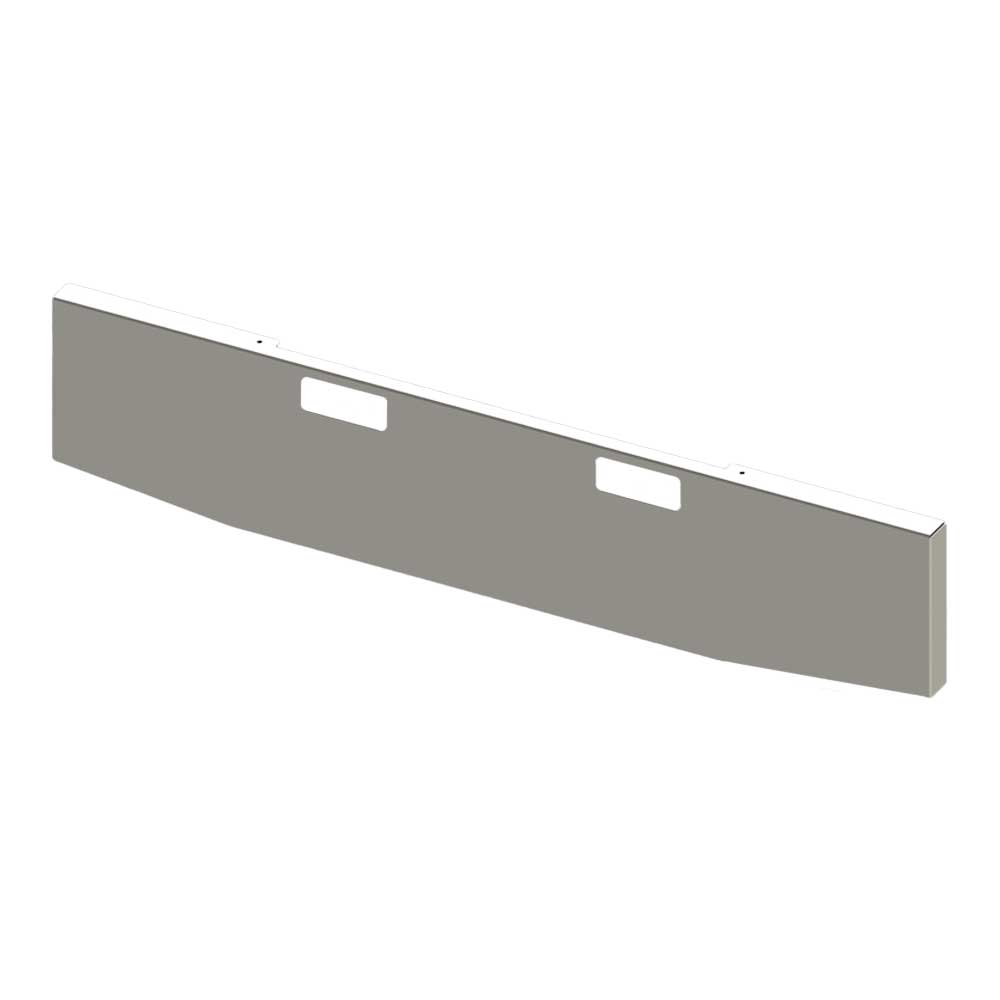 20" Tapered Boxed End with Tow Holes Chrome Blind Mount Bumper for Peterbilt 359