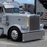 22" Peterbilt 357, 378, 379 Mitered End Chrome Plated with Watermelon Side Cutouts with Blind Mount