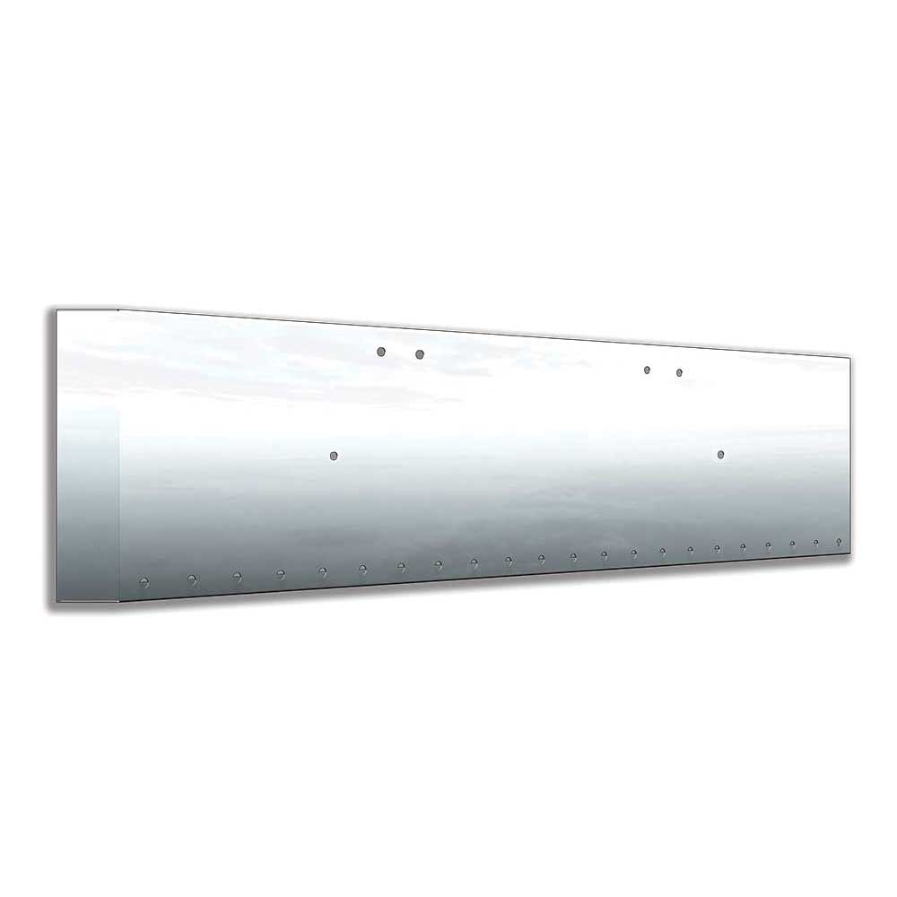 Freightliner Classic 2004-2007 20" Stainless Steel Mitered End Bumper with Twenty Two .75" Light Cutouts