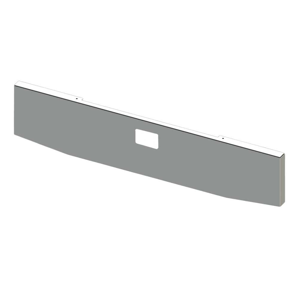 18" Peterbilt 357, 378, 379 Tapered Boxed End with Tow Holes Chrome Blind Mount Bumper