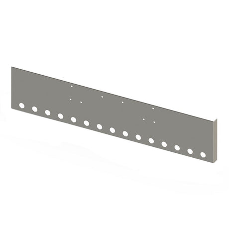 18" Peterbilt 357, 378, 379 boxed end bumper with fifteen 2" light cutouts for semi trucks
