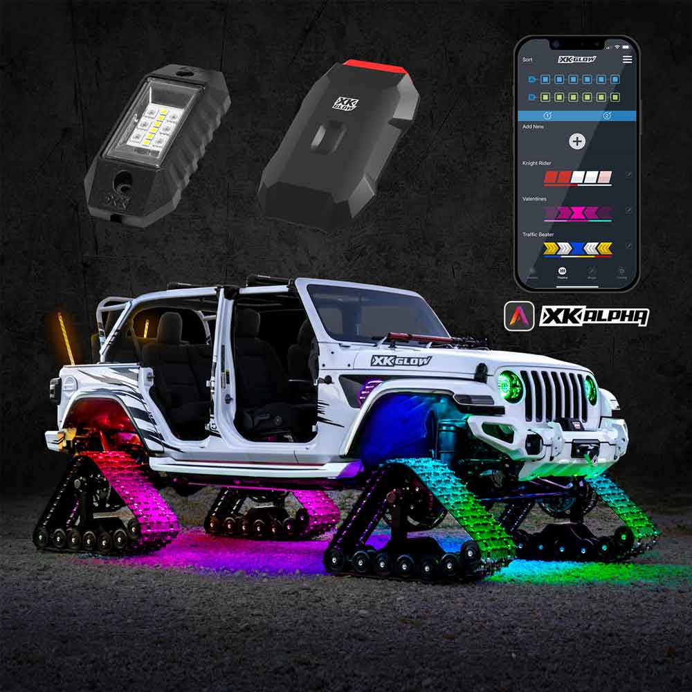 12 Piece LED Rock Light Kit