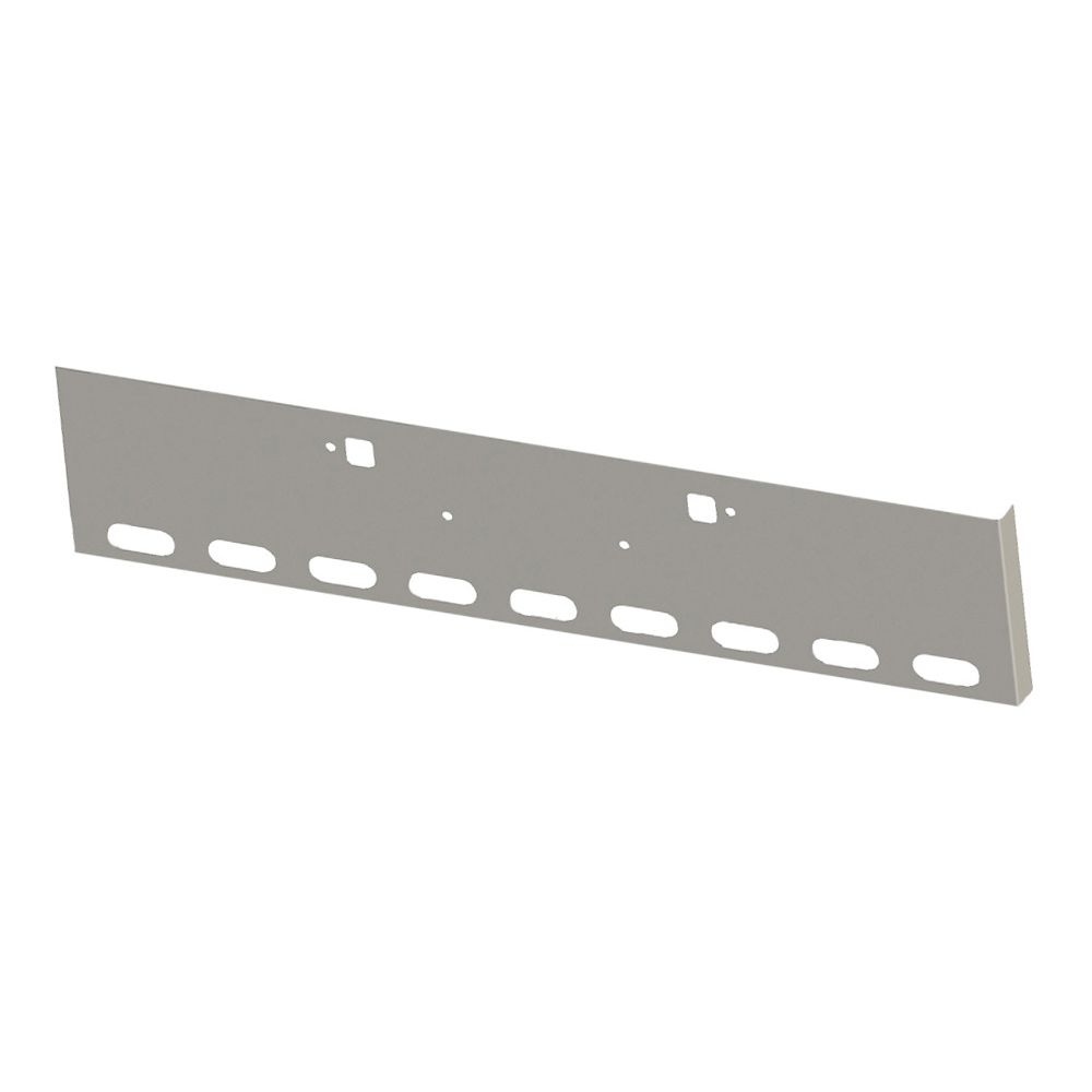 18" Peterbilt 365, 367, 388, 389, 567 Boxed End Chrome Bumper with 9 Oval Light and Tow Holes Cutouts