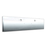 Peterbilt 389, 388, 567 Set Forward Axle 20" Stainless Steel Boxed End Bumper with Twenty-Two 3/4" Light Cutouts and Tow Hole