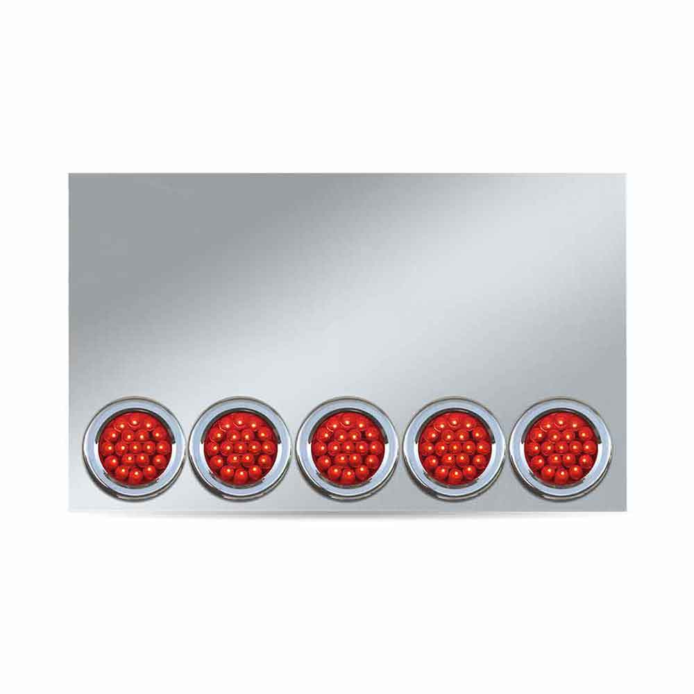 20" Drop Rear Center Panel with 4" Red LEDs