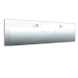 Peterbilt 389, 388, 567 Set Forward Axle 20" Stainless Steel Mitered End Bumper with Tow Hook and 3/4" Under Glow Cutouts