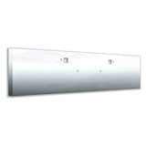 Peterbilt 389, 388, 567 Set Forward Axle 18" Stainless Steel Boxed End Bumper with Tow Hook and 3/4" Under Glow Cutouts