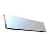 Kenworth W990 Stainless Steel 18" Standard Mount Boxed End Bumper with Twenty-Two 3/4" Light Cutouts