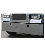 Kenworth W900L/W900B Stainless Steel 18" Standard Mount Mitered End Bumper with 3/4" Under Glow Cutouts and Tow Holes