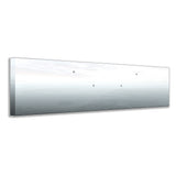 Kenworth W990 Stainless Steel 20" Standard Mount Boxed End Bumper with 3/4" Under Glow Light Cutouts