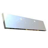 Kenworth W990 Stainless Steel 20" Standard Mount Boxed End Bumper with 3/4" Under Glow Light Cutouts and Tow Holes