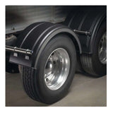 44.5"W Liquid Platinum Poly Single Lift Axle Fender for 22.5" or 24.5" Wheel