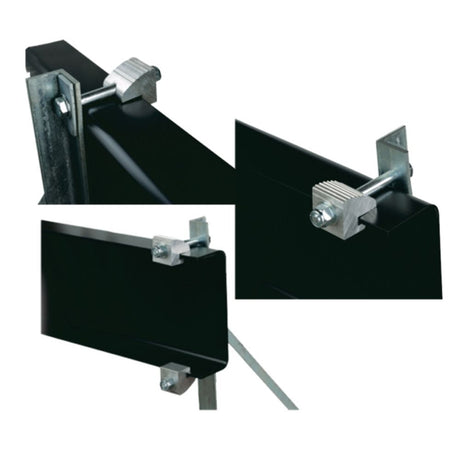 Close-up of no drill ez-mounting kit for 18"D toolbox