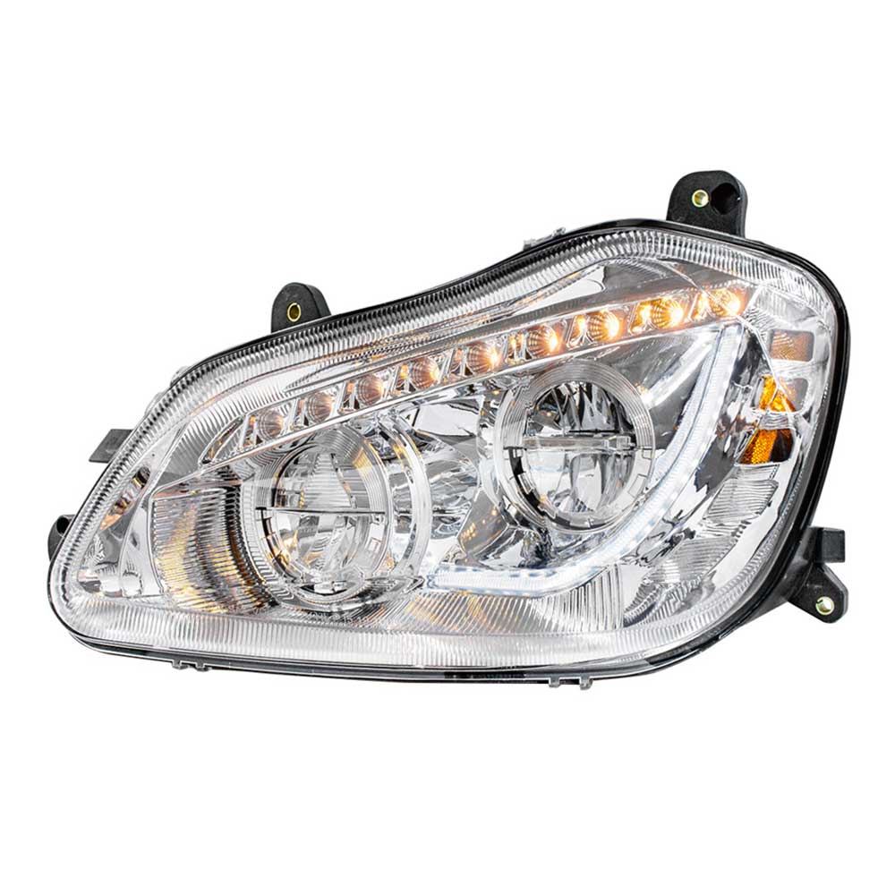 2013-2021 Kenworth T680 High Power 45 LED Headlight with Sequential Turn Signal