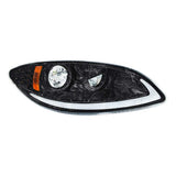 International Prostar 2006-2017 Blackout LED Headlight with LED Light Bar and Turn Signal