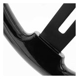 18" Matte Black 4 Spoke Steering Wheel with Horn Bezel and Button