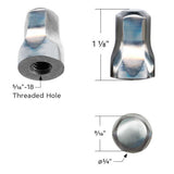 Stainless Steel Air Cleaner 5/16" 18 Thread Nut Set - 4 Pack