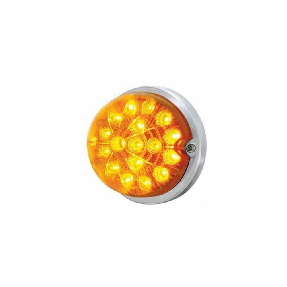 Peterbilt 379, 389 Amber LED Watermelon Single Face Air Cleaner Short Version Light Bar