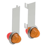 Peterbilt 379, 389 Amber, Red LED Watermelon LED Double Face Air Cleaner Short Version Light Bar