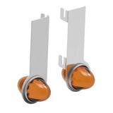 Peterbilt 379, 389 Amber GLO LED Watermelon Double Face Air Cleaner Short Version Light Bar