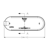60 Series Red Oval Stop/Turn/Tail Hardwired LED Light