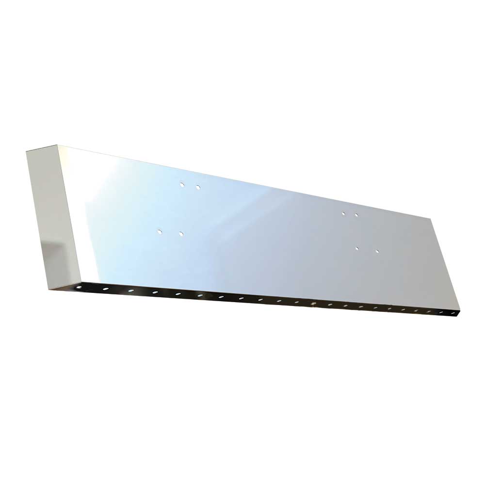 Freightliner Classic 2003 and older 22" Stainless Steel Mitered End Bumper with Twenty Two Underglow Light Cutouts