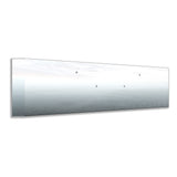 Peterbilt 389, 388, 567 Set Forward Axle 22" Stainless Steel Mitered End Bumper with Twenty-Two 3/4" Light Cutouts