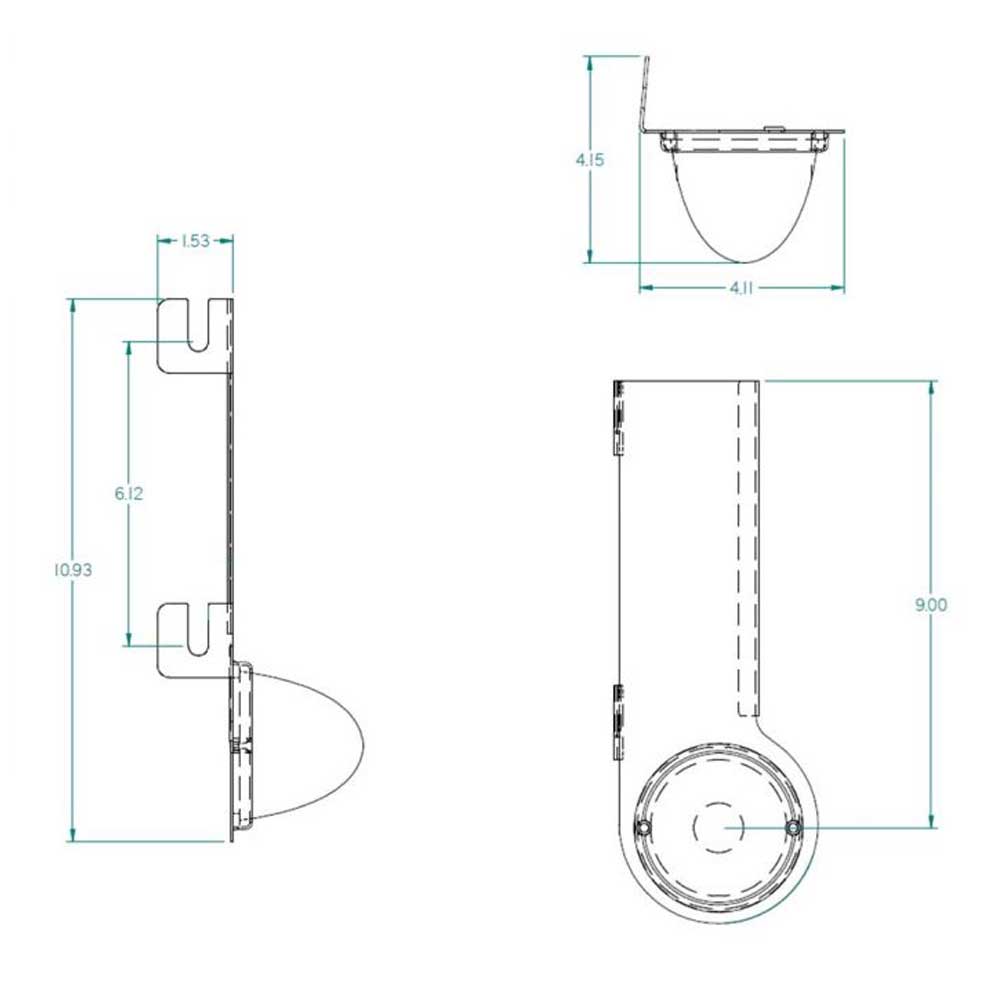 Peterbilt 379, 389 Amber GLO LED Watermelon Single Face Air Cleaner Short Version Light Bar