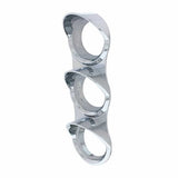 Mack Chrome 3 Gauge Bezel with Visor