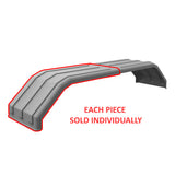 MIN1500 104" Grey Poly Full Fender for 52" Axle Spread