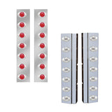 Kenworth Red Rear Air Cleaner Light Bars with 7 P3 LEDs